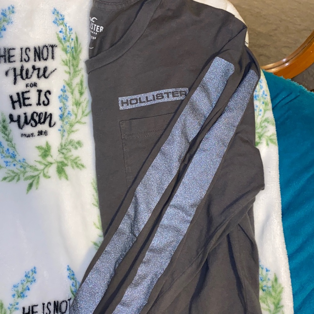 Hollister Reflective Long Sleeve Tee